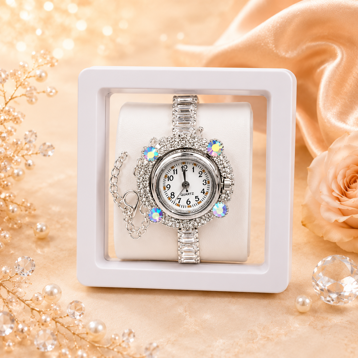 Elegant Diamond Style Bracelet Watch