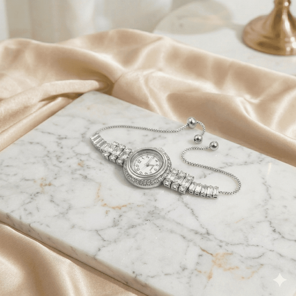 Premium Diamond Style Bracelet Watch - Image 2