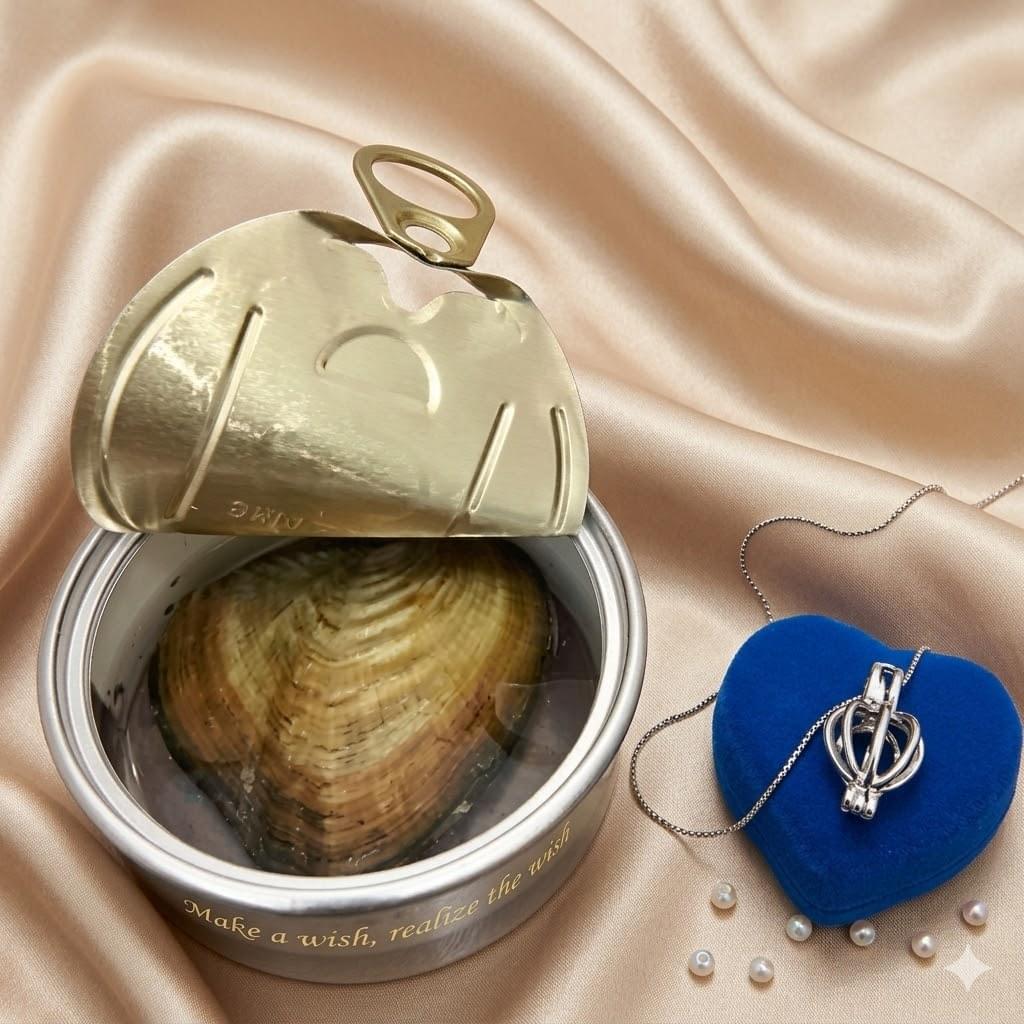 Luxury Pearl Oyster Necklace Kit (GET 2 GIFTS WITH THIS ONE GET ONE MORE ANOTHER FREE GIFT KOREAN STYLE STUDS❤️❤️🎁🎁 🎁❤️❤️ - Image 6